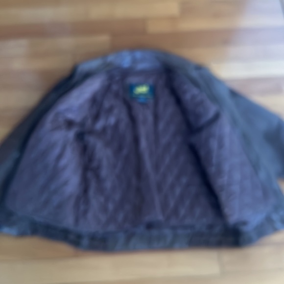 Jd brown Italian leather bommer jacket size large goth aviator - Picture 7 of 14